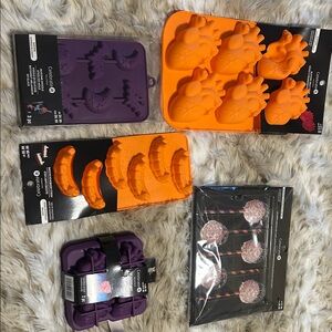 Halloween Silicone Mold Set in Orange and Purple